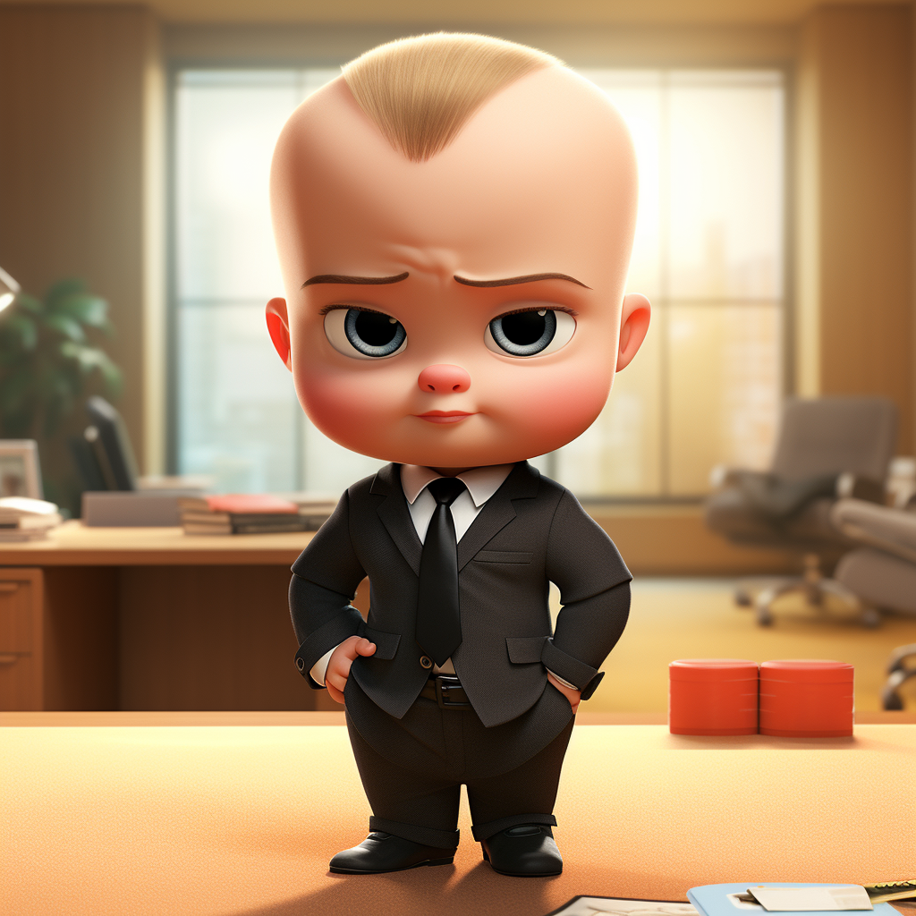 Boss Baby in Stock Photo