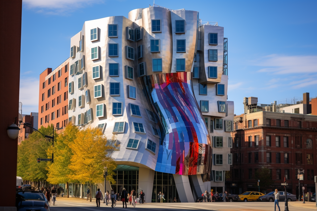 Modern Boston Building on Sunny Day