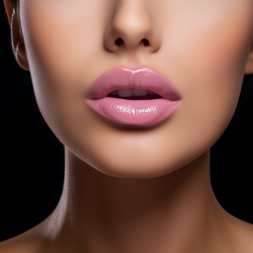 Plastic surgeon's professional photo showcasing lip enhancement