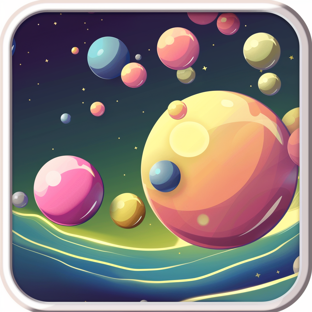 Colorful bouncing balls game