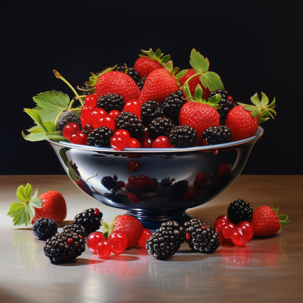 Fresh and Colorful Berry Bowl