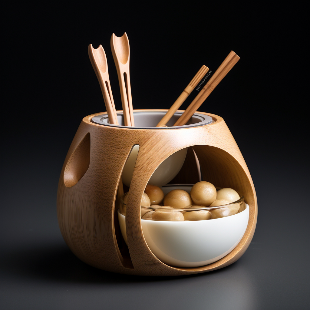 Stylish bowl chopstick storage box