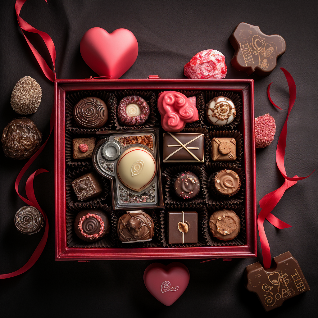 Valentine's Day Chocolates from Above