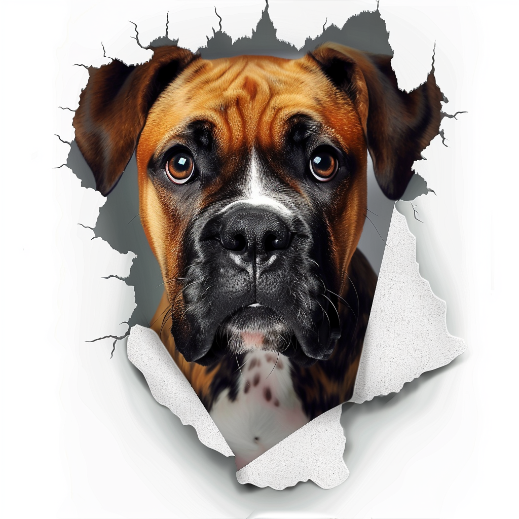 cute boxer malinois dog sticker