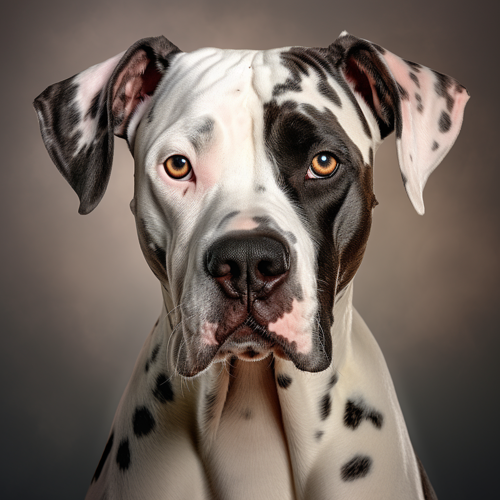 White Spotted Boxer Pitbull Great Dane Mix