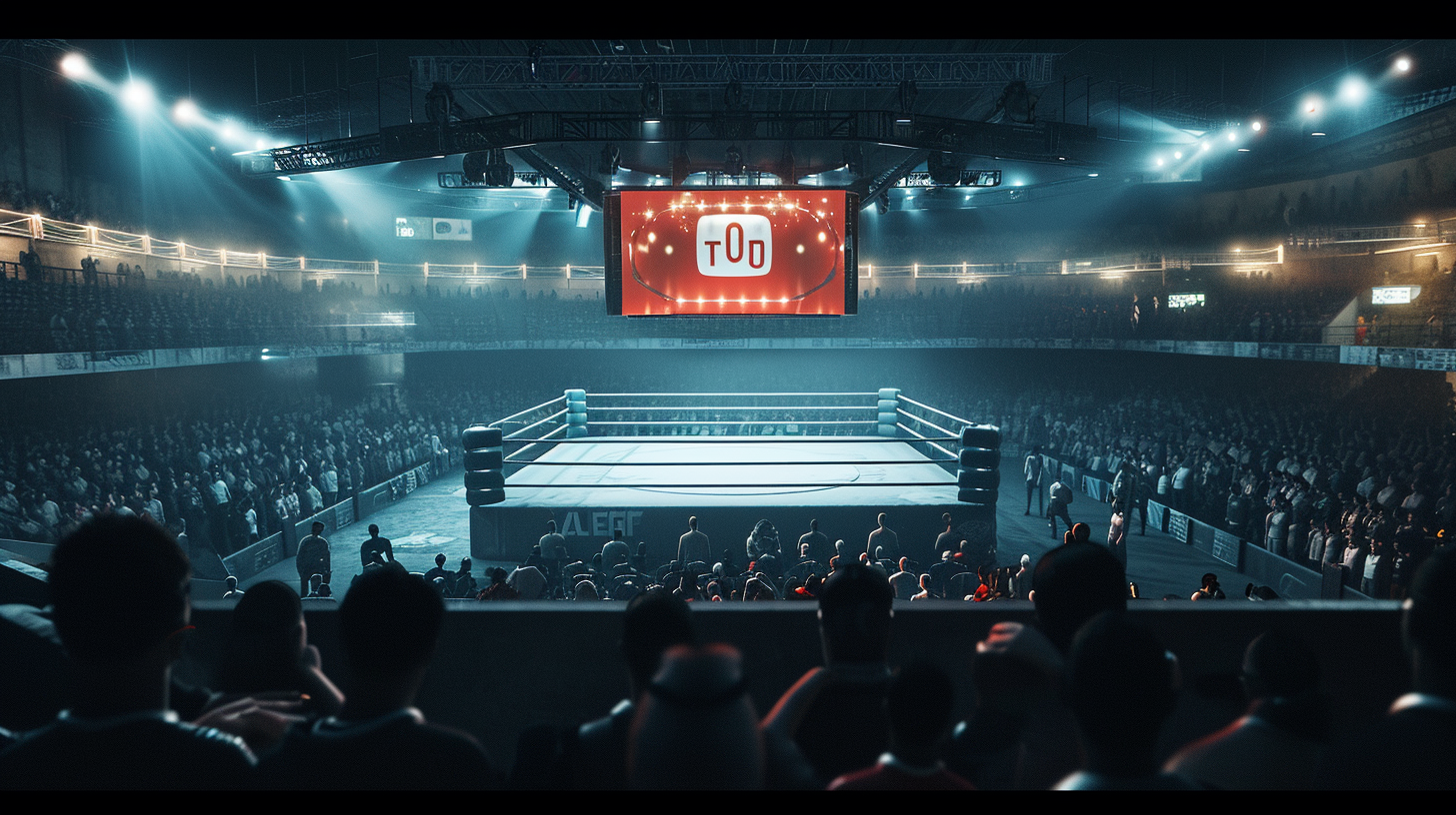 Boxing Ring Audience YouTube Logo