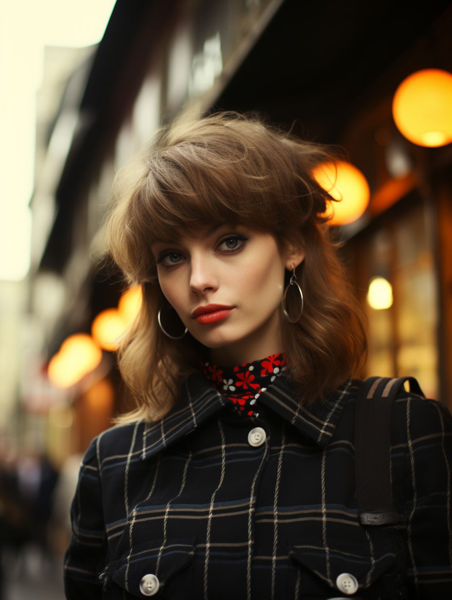 Boy and girl in 60s mods fashion