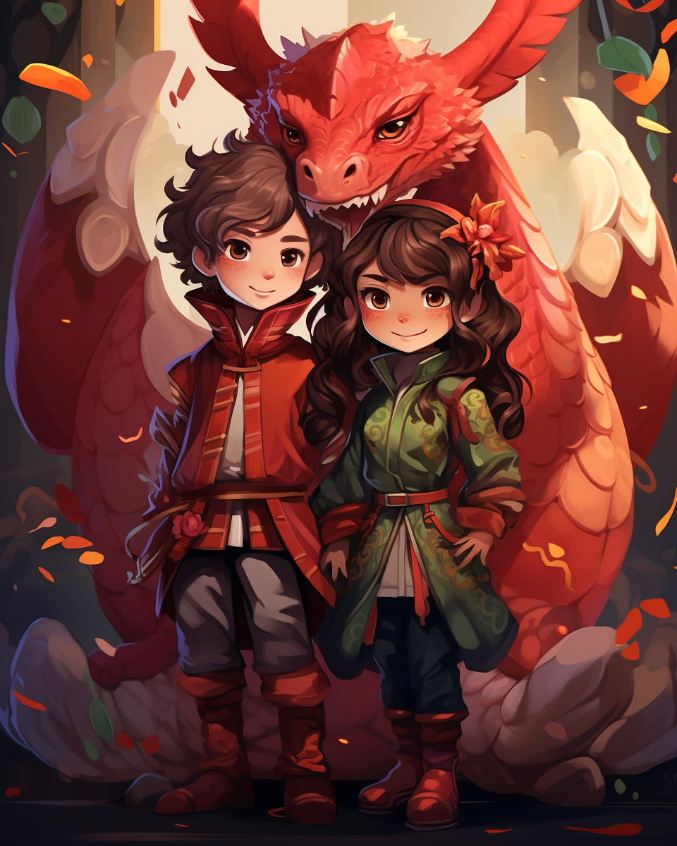 Boy and Girl Dragon Cosplay Costumes