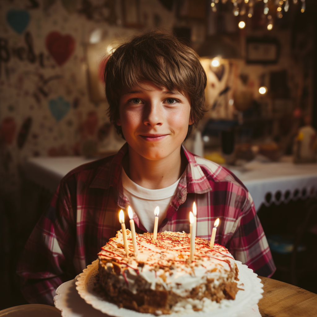 Boy Partying 11th Birthday Wonderful Pie