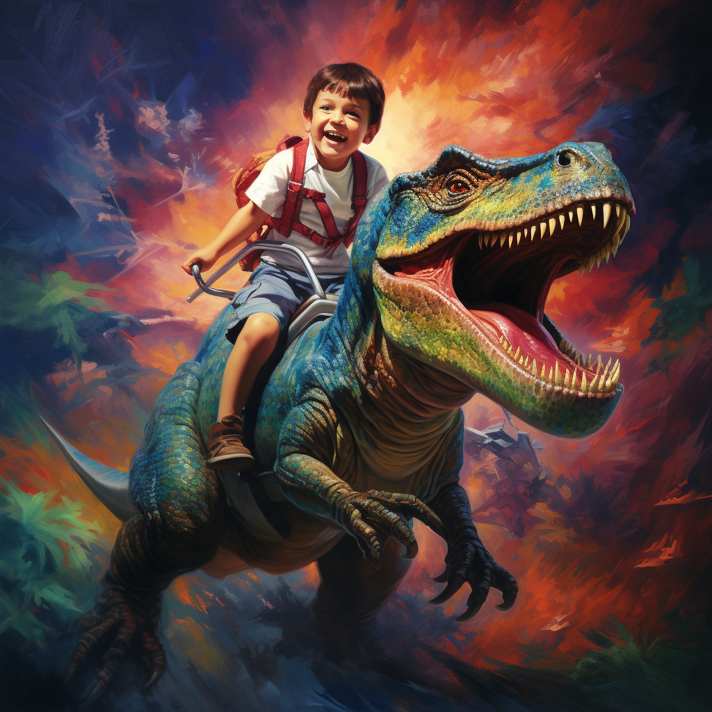 Exciting Dinosaur Adventure With Little Boy