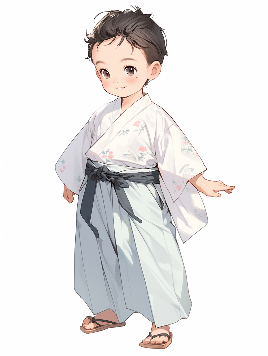 Little Boy in Traditional Hanbok