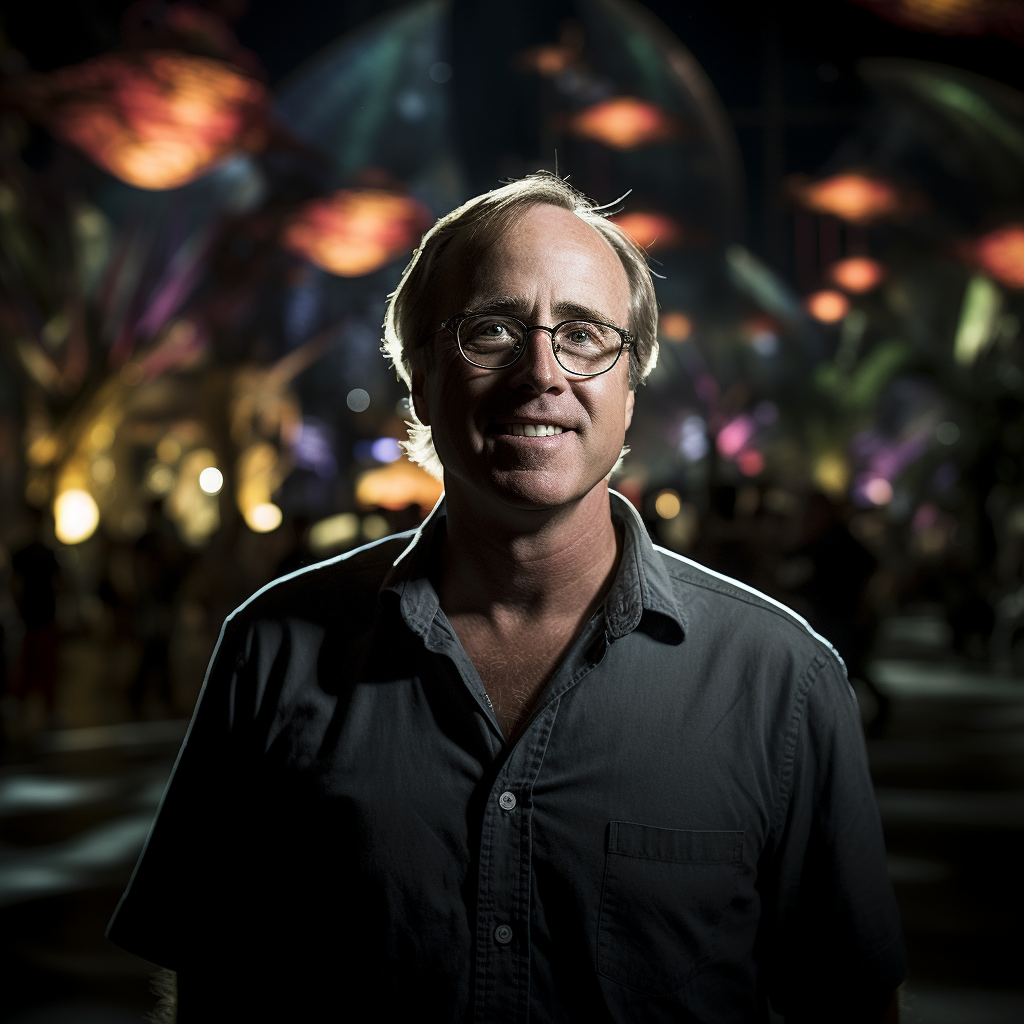 Brad Bird partying at a rave