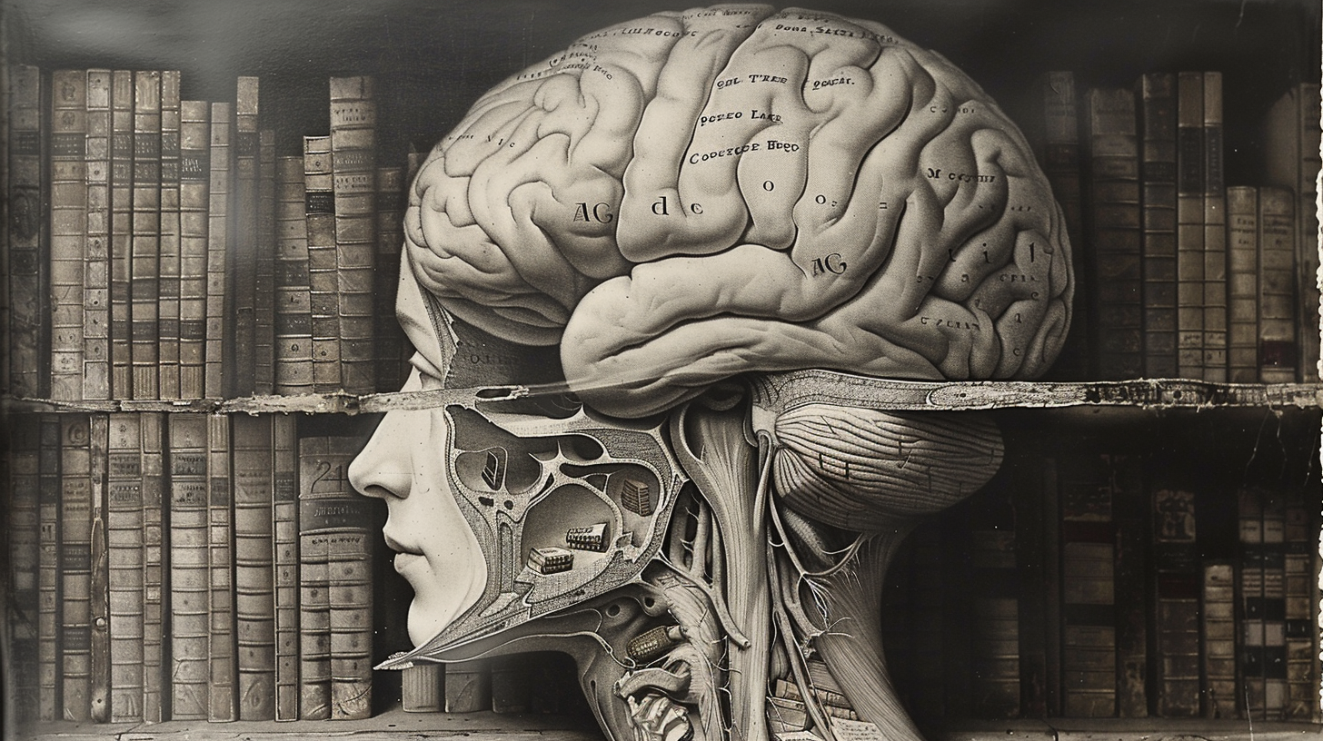 Brain Books Library Phrenology Study