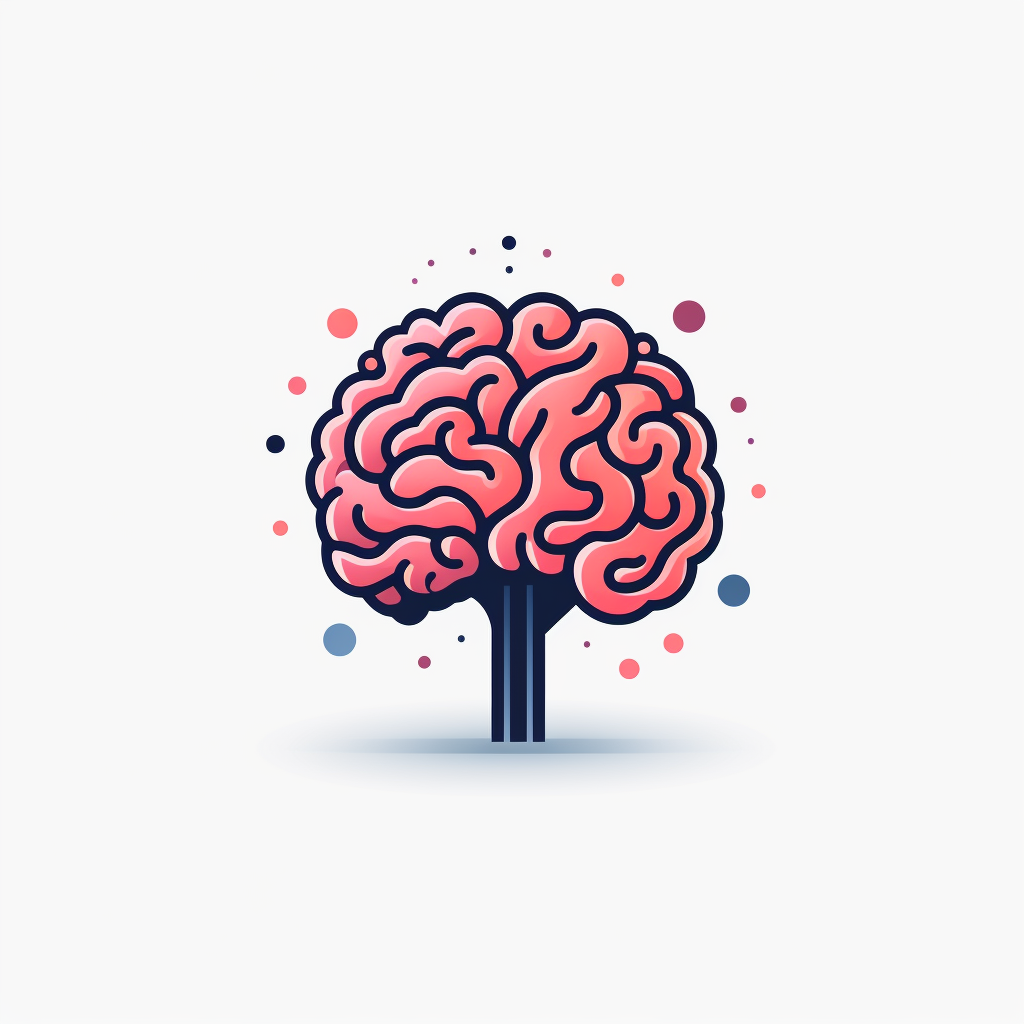 Simple design brain logo