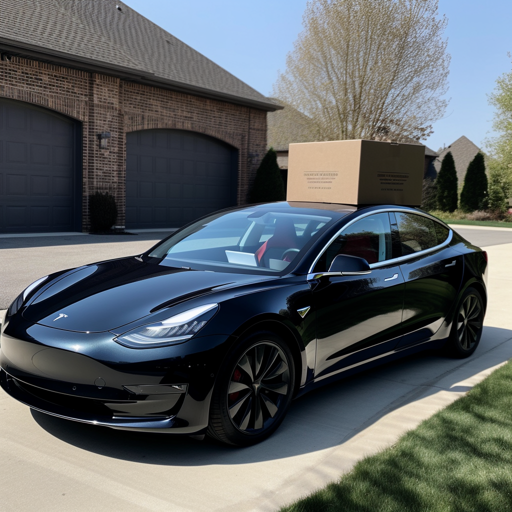 Brand new Tesla with doorstep delivery