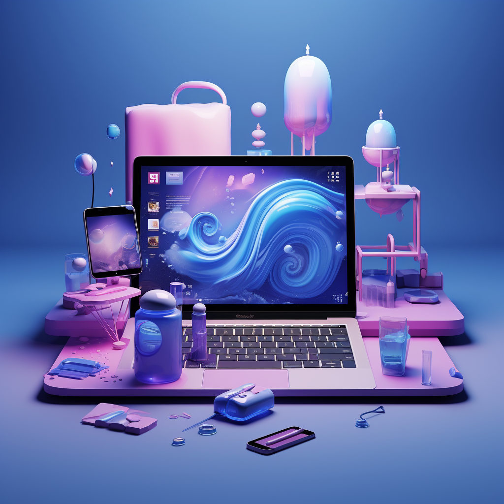 Purple and Blue Cinematic Reality Design