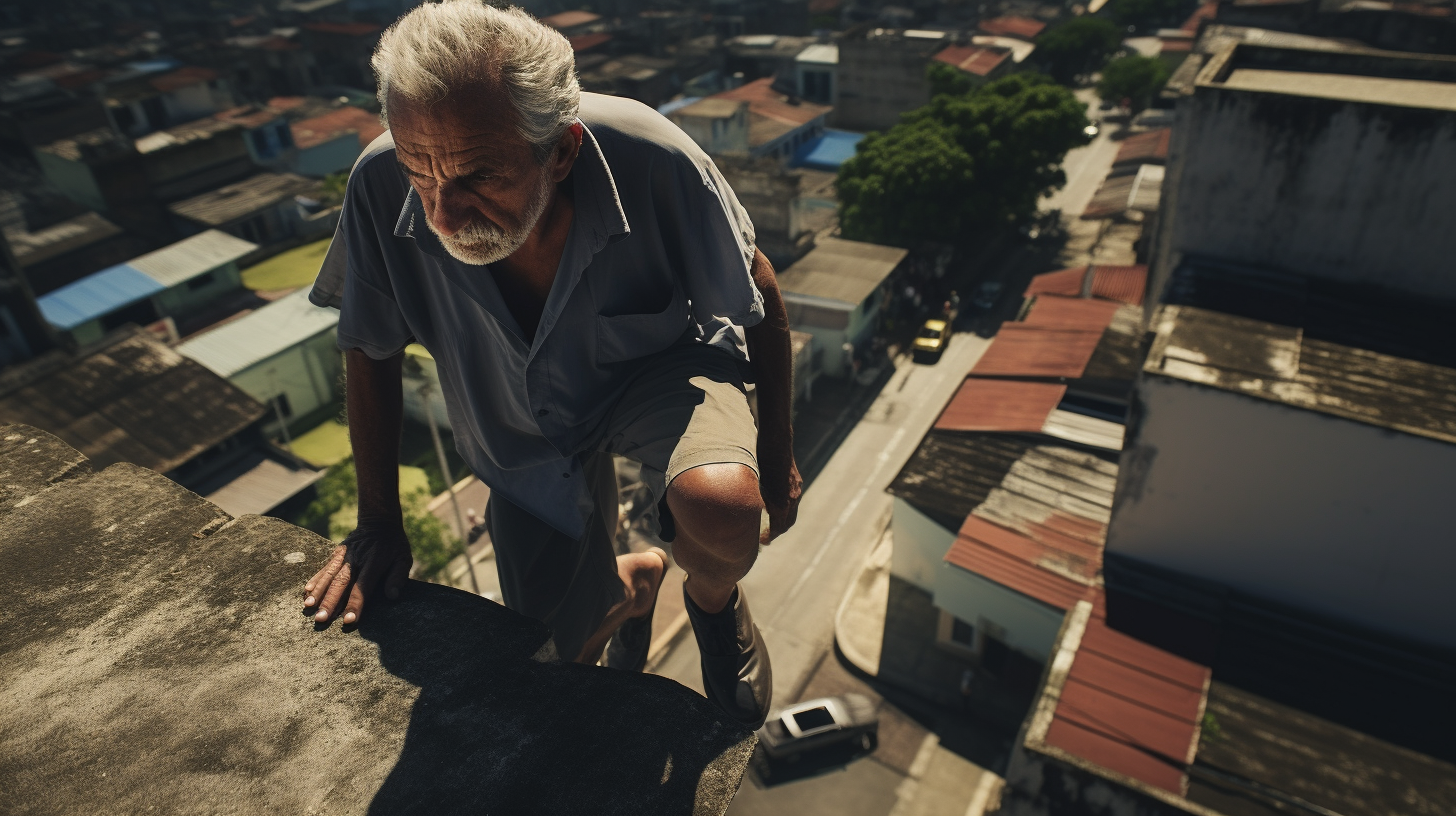 Photojournalism of an Old Man in Brasília