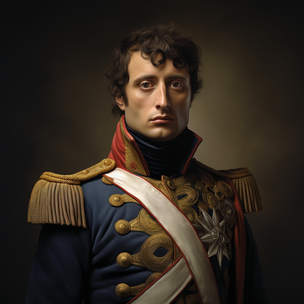 Realistic image of brave Napoleon