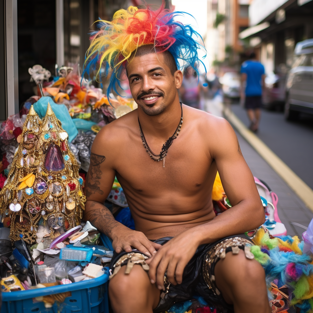 Street Carnaval Vendor Costumes