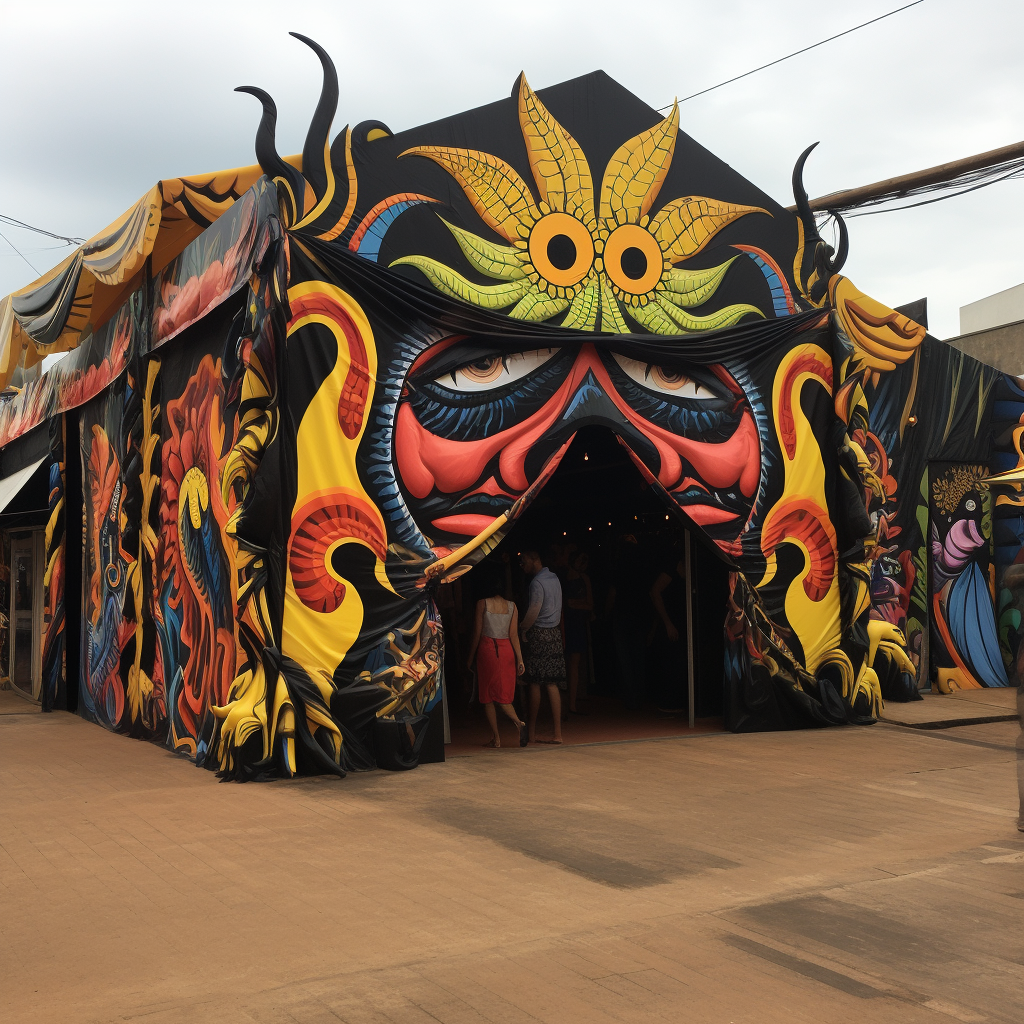 Brazilian Carnaval Clothing Store Tent