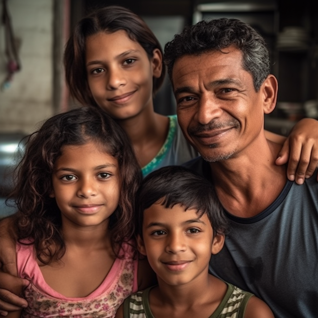 Brazilian Family with 2 Children