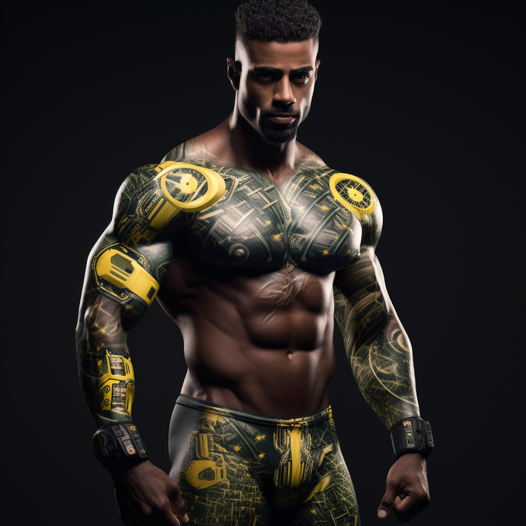 Muscular Brazilian Team Humanoid in Real Style