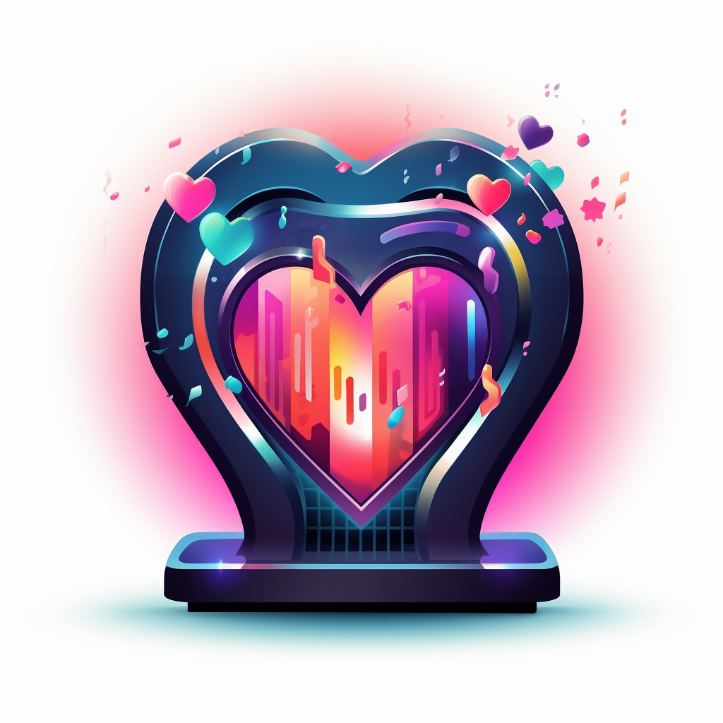 Vector art of breakup songs jukebox