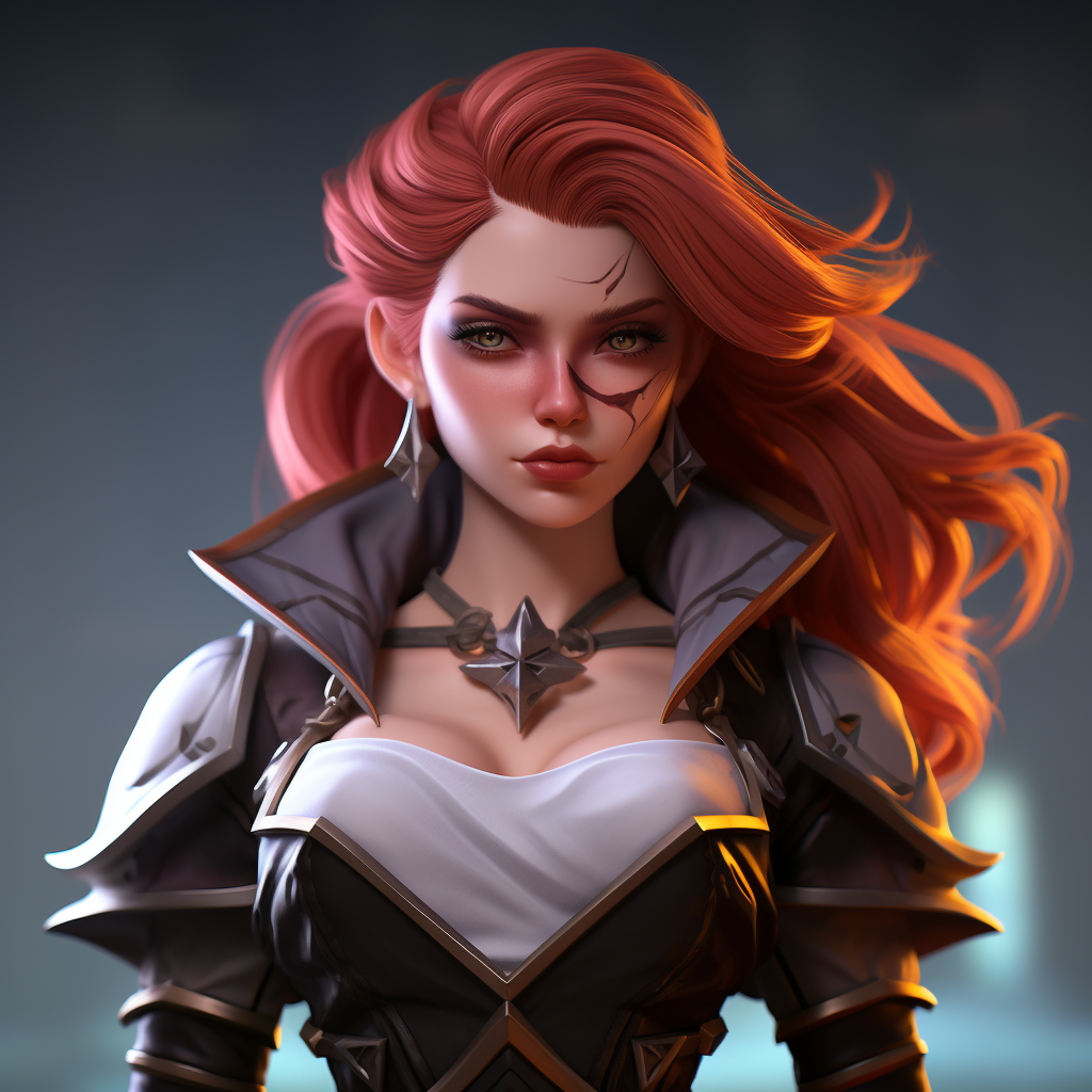 Realistic portrait of Briar from League of Legends