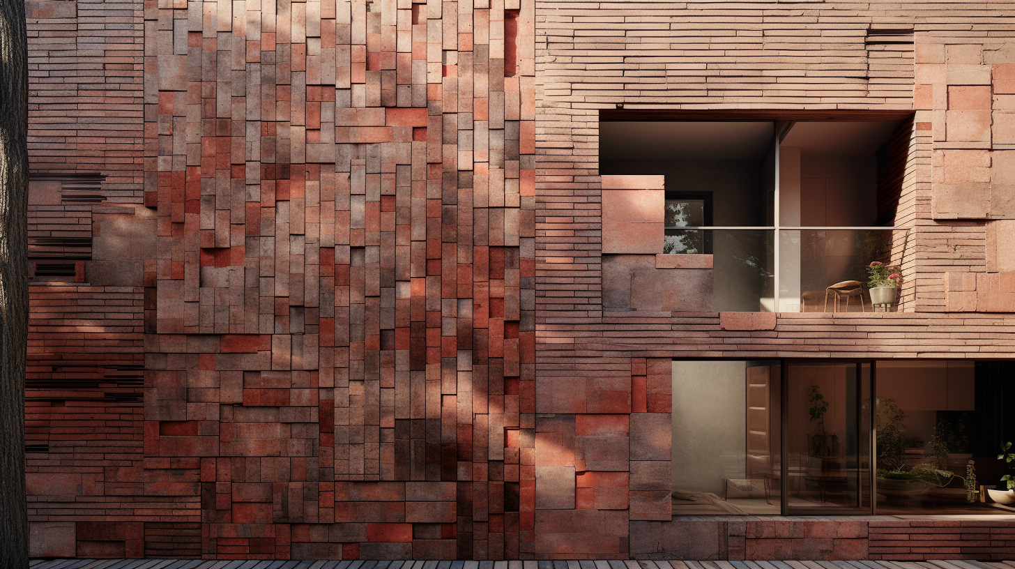 Brick and stone facade