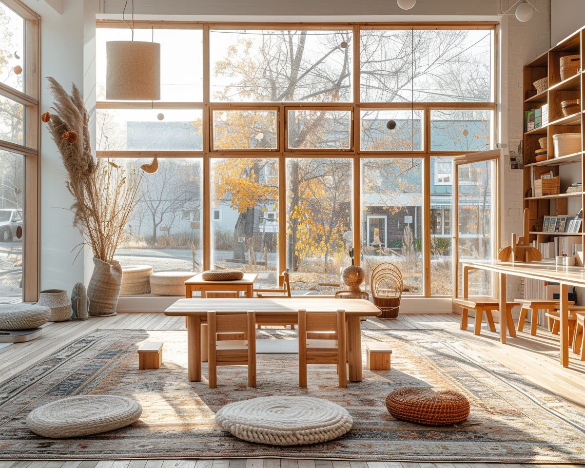 Preschool Playroom with Natural Light