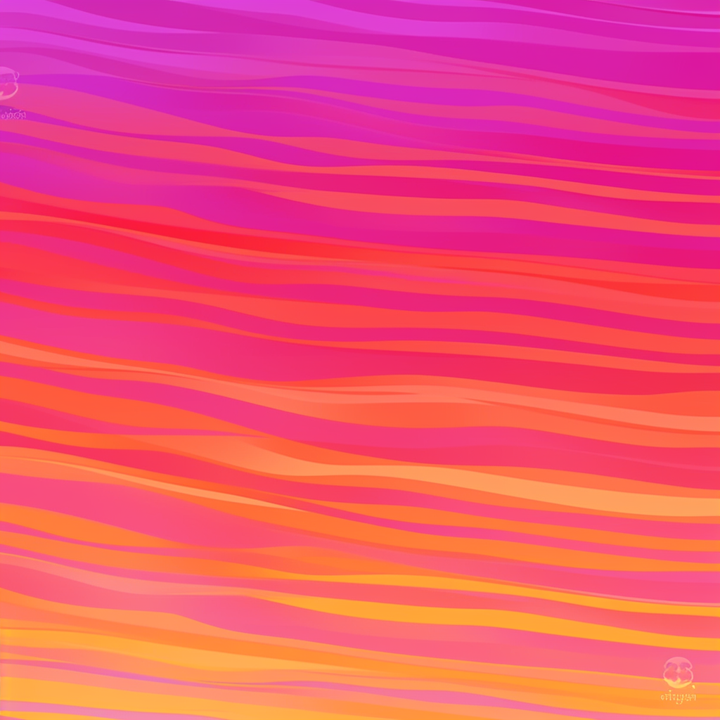 Colorful gradient background with tangerine, pink, and purple hues