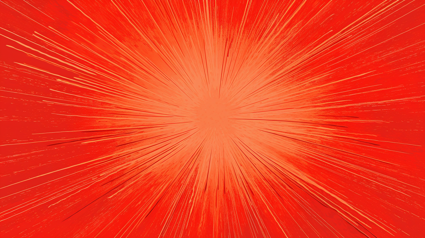 Bright red sunburst texture