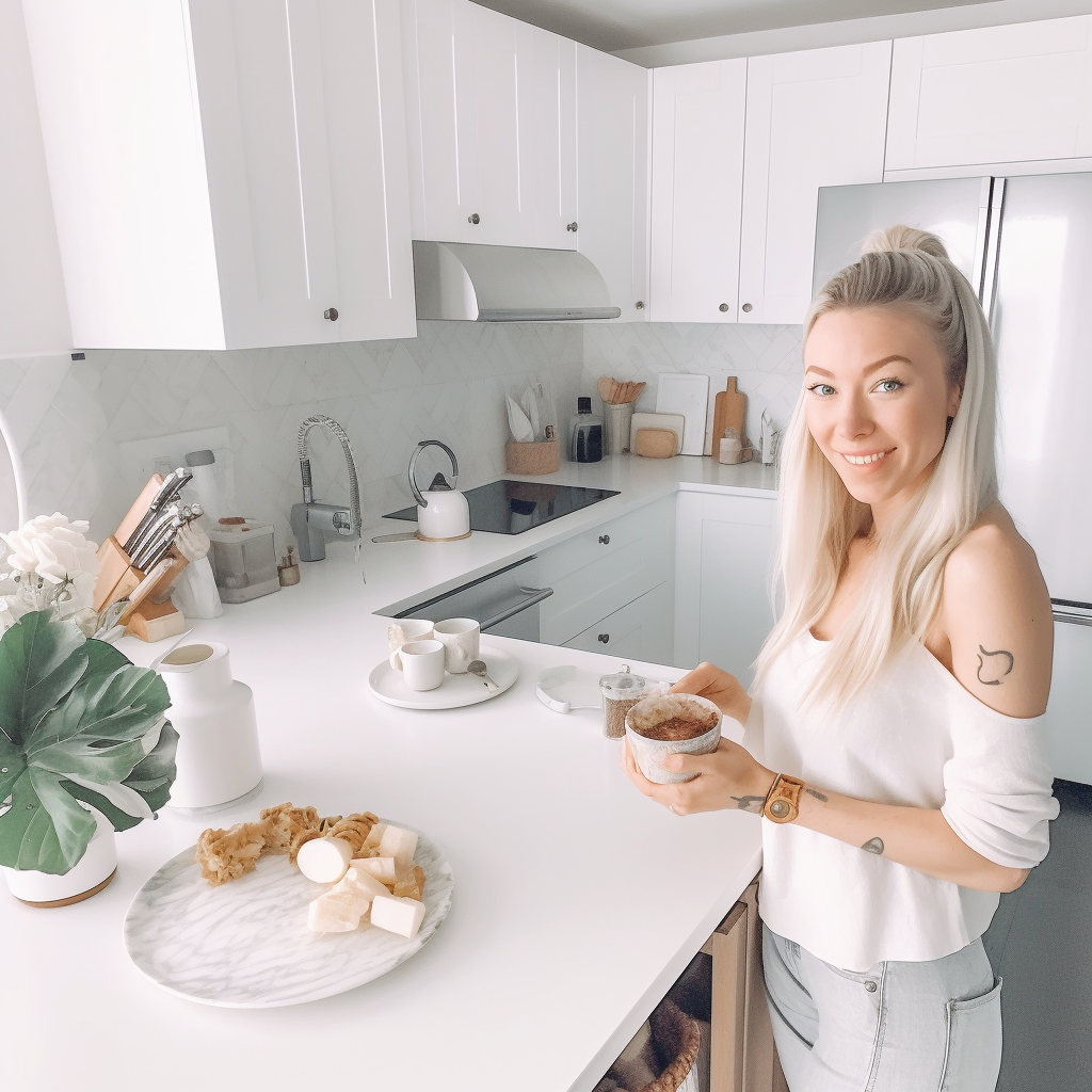 Bright White IKEA Kitchen Influencer