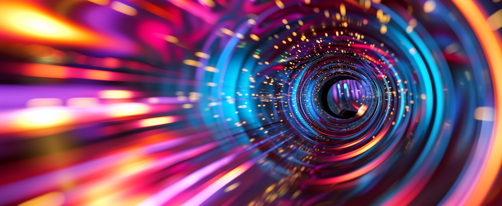 Vibrant data stream vortex