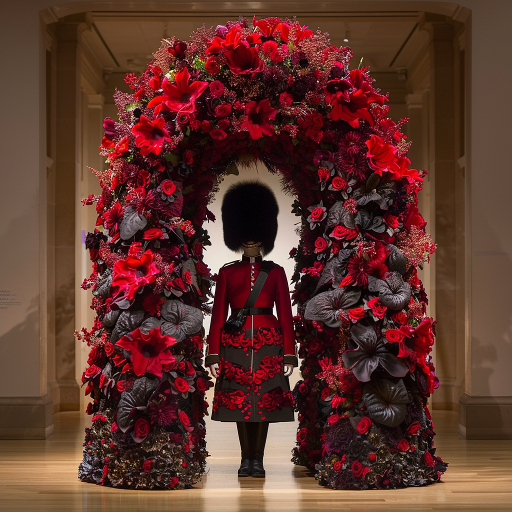 Queen's Floral Hat Exhibit