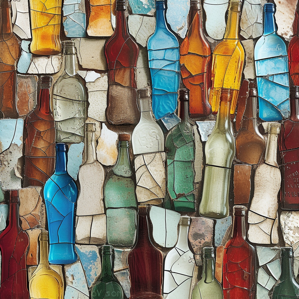 Broken Bottle Pattern Image