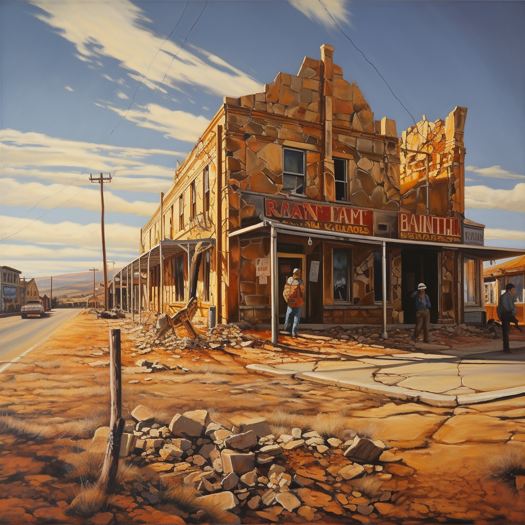 Colorful Broken Hill Oil Painting