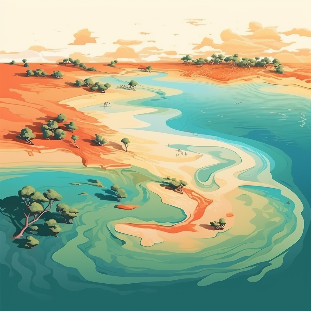 Beautiful Broome Travel Poster Artwork