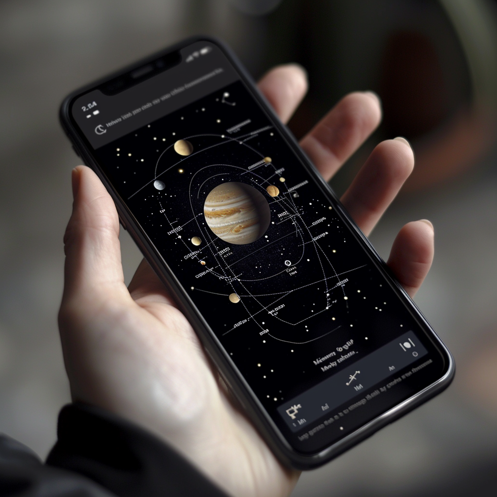 Astro Tracking App Mobile View