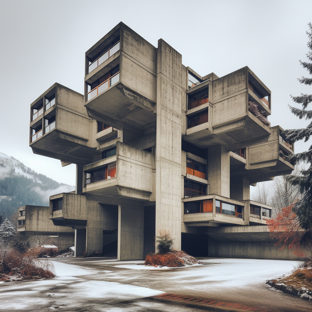 Captivating Brutalism-Swiss Architecture Photo