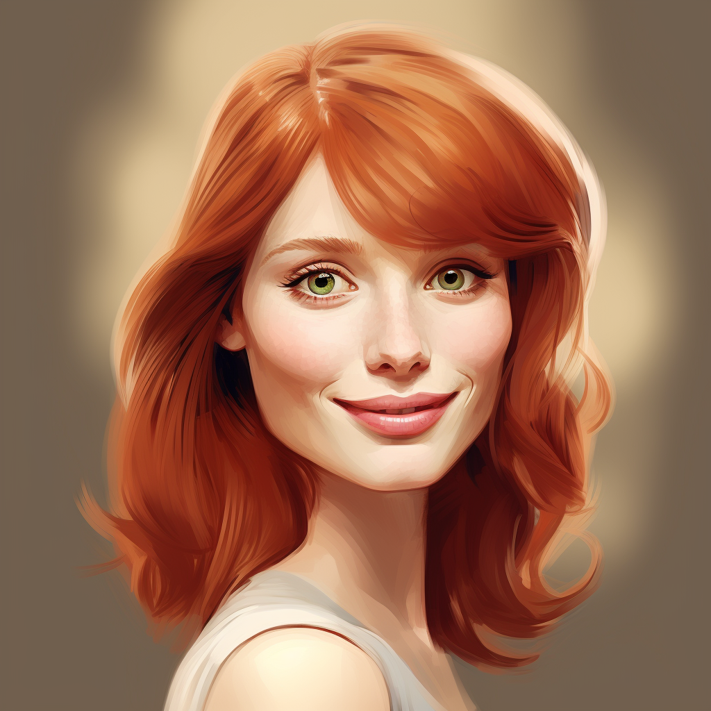 Bryce Dallas Howard Caricature Portrait