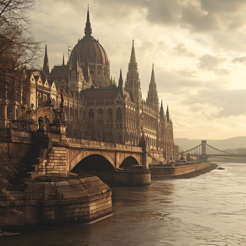 Beautiful view of Budapest's Parliament and the Danube