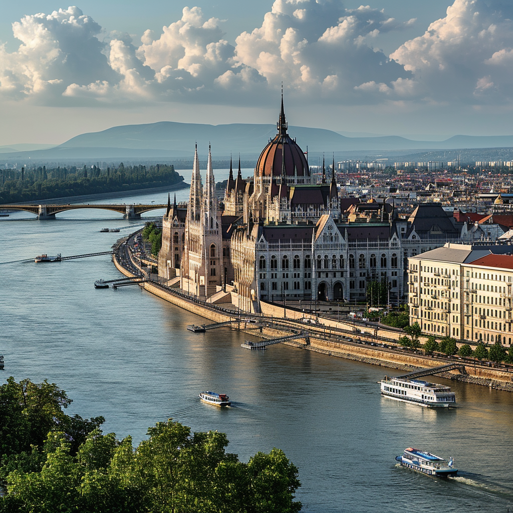 Awe-inspiring Budapest Parliament and Danube view