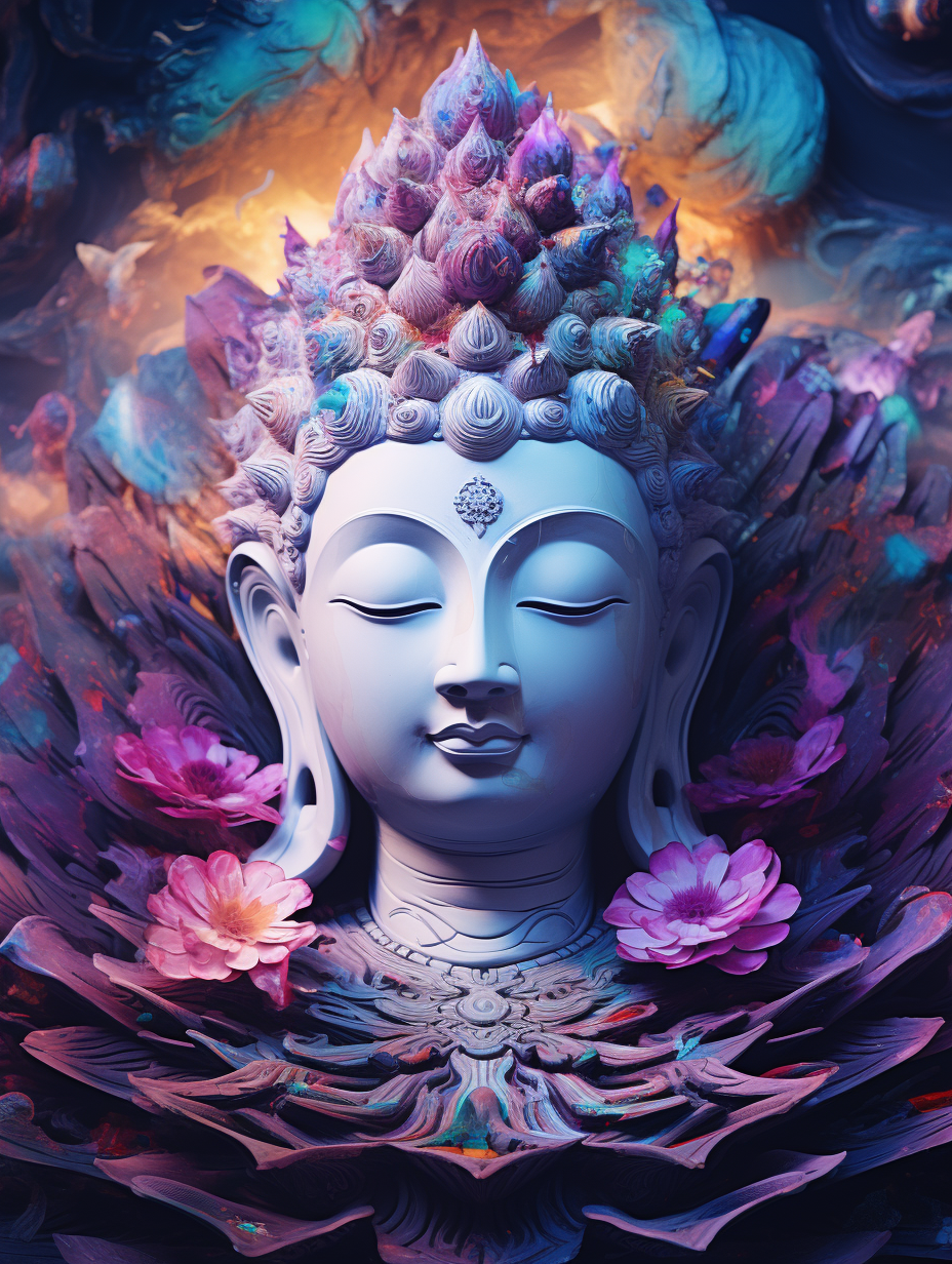 Meditating Buddha Statue Cameron Gray Art