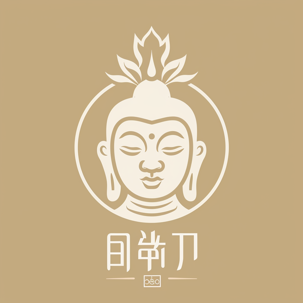 Logo with Buddhism Sanskrit Chinese