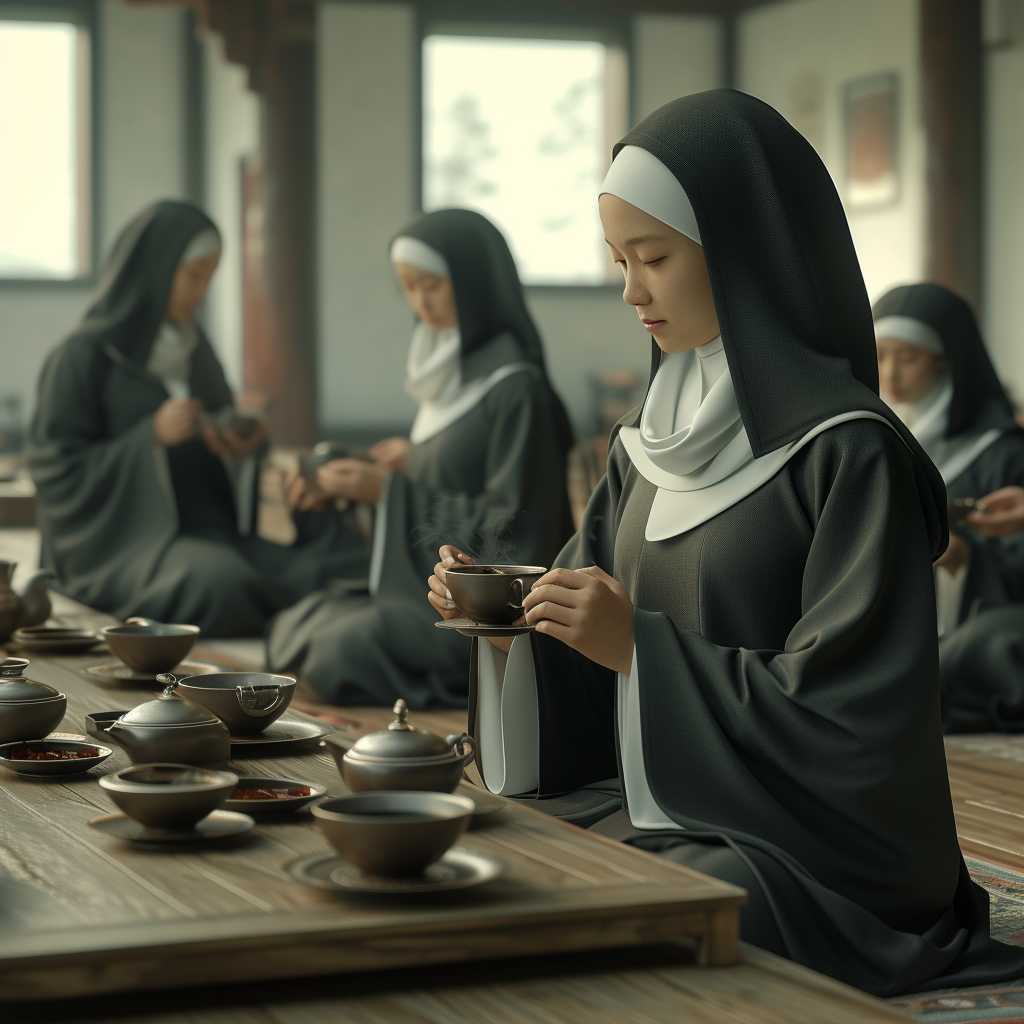 Buddhist Nuns Tea Monastery