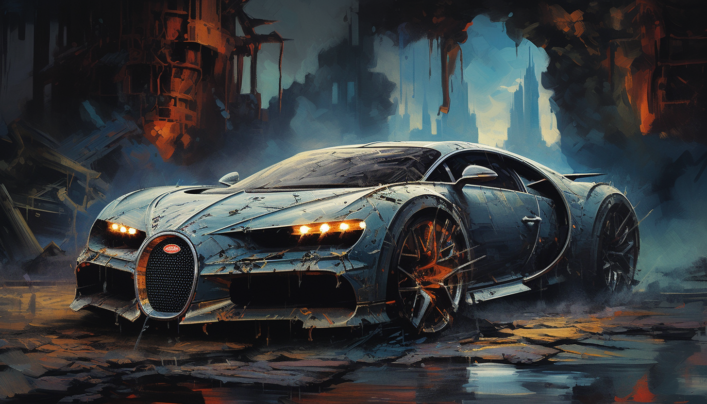 Bugatti Divo with Spider Web Design