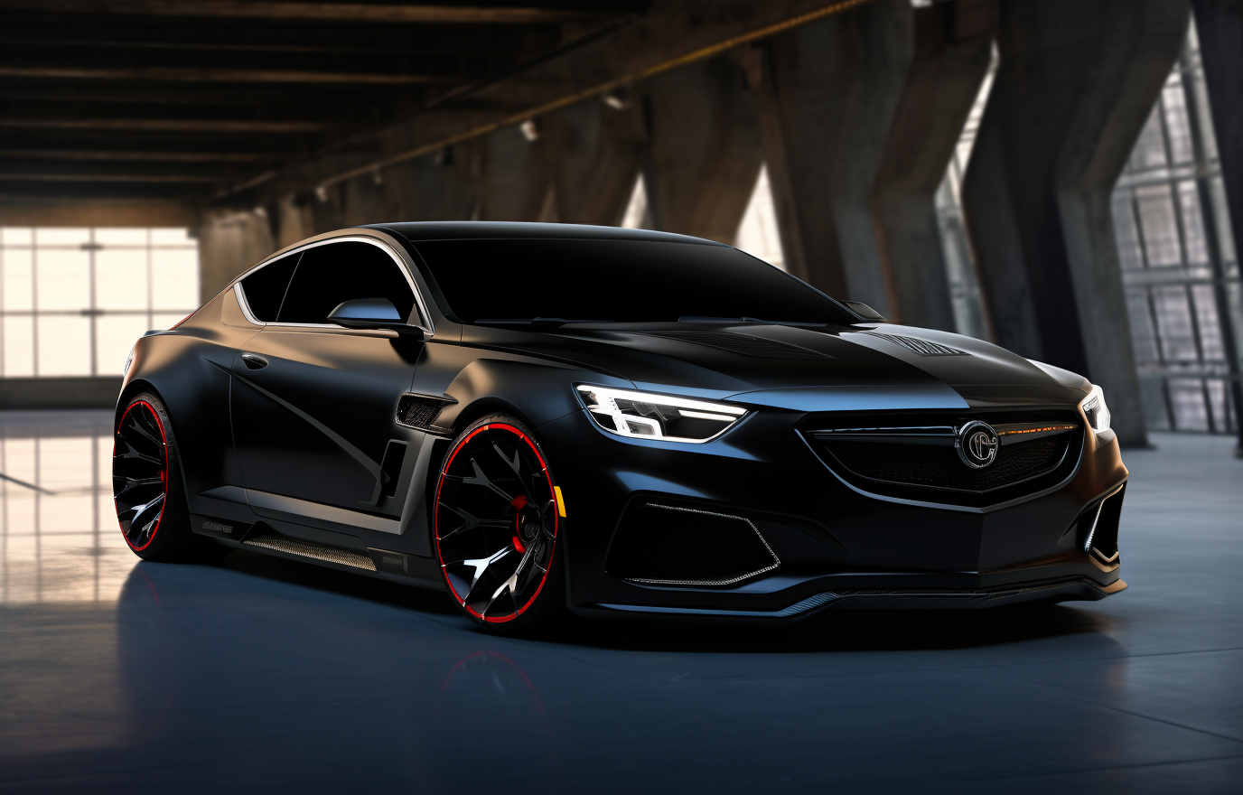 Menacing black Buick Grand National concept car