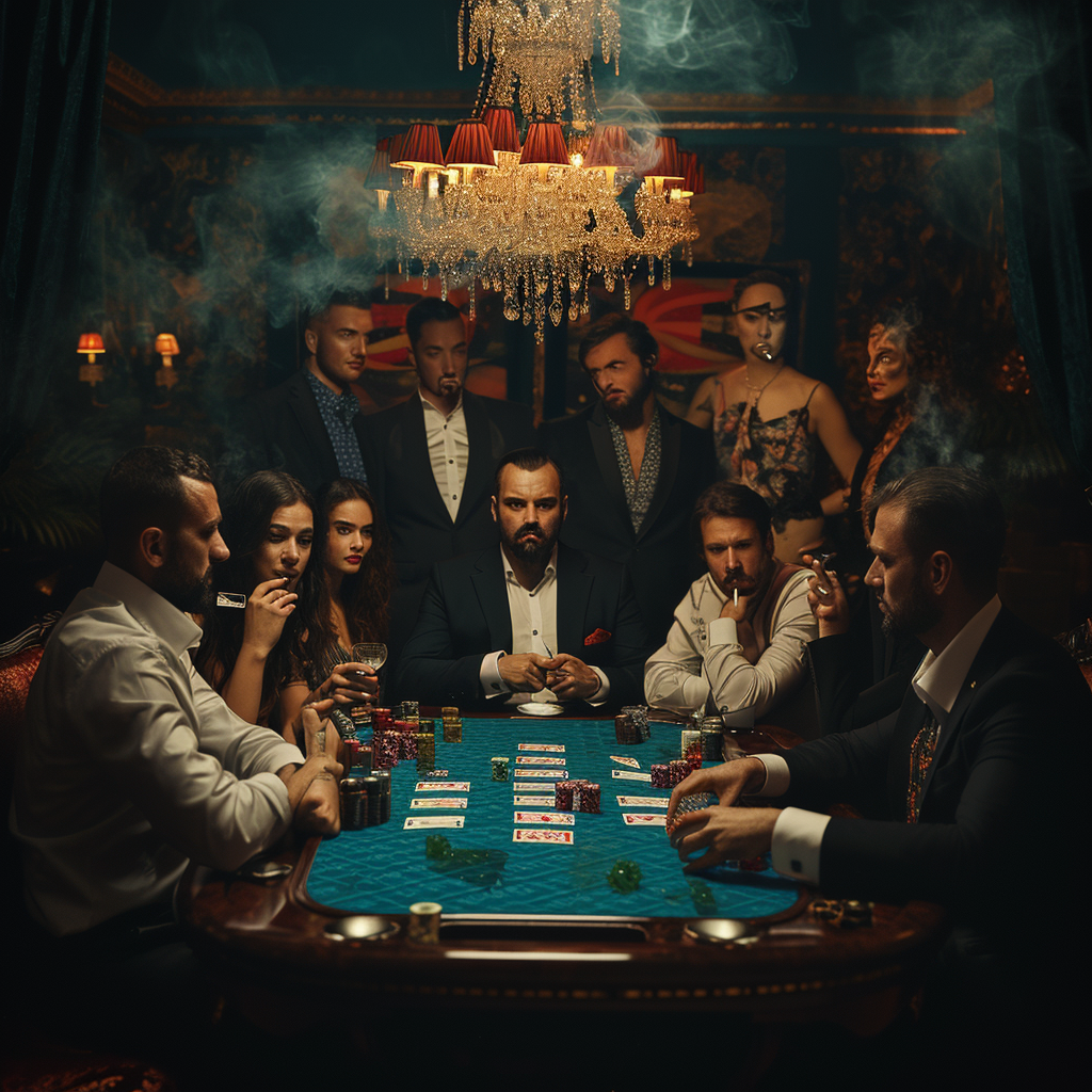 Poker evening with Bulgarian Godfather theme