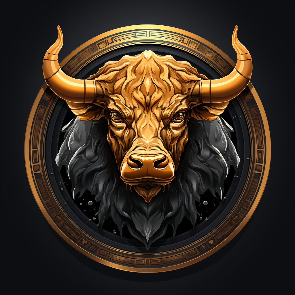 Bull Bitcoin logo on black background